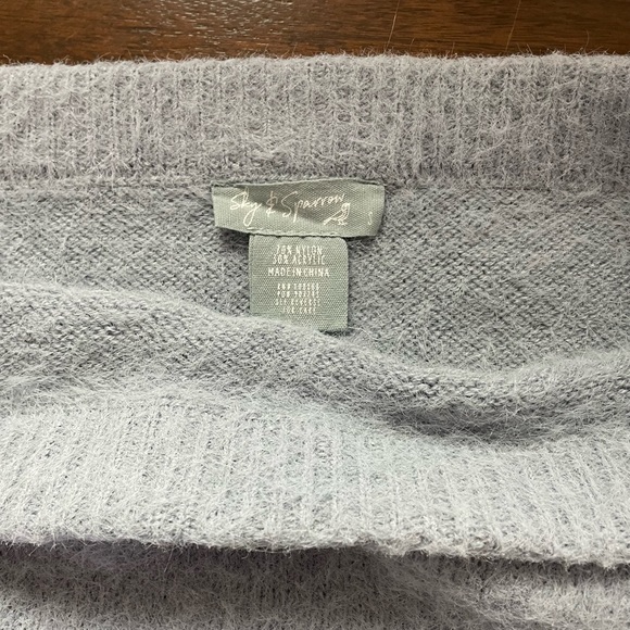 Cropped Eyelash Sweater - 2 Piece Set - Mock Turtleneck & Mini Skirt - Picture 6 of 6